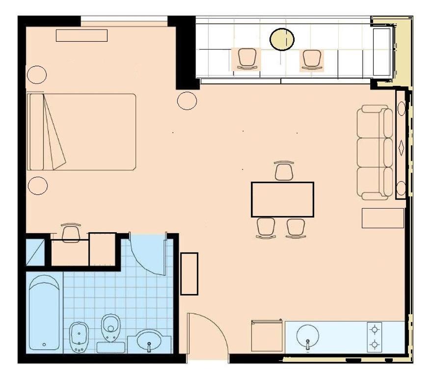 Apart 1013 Con Piscina Gimnasio Laundry Y Seguridad 24 Hs Buenos Aires Luaran gambar